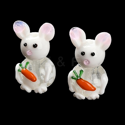 Handmade Lampwork Beads Strands LAMP-A005-02-1