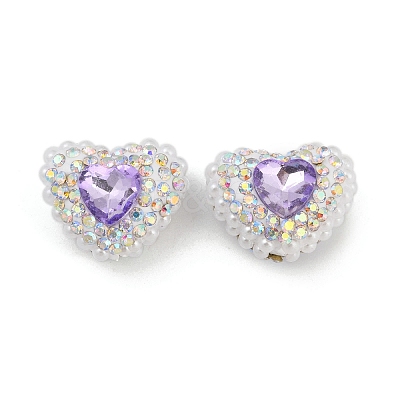 Polymer Clay Glass Rhinestone Beads CLAY-NH0001-13D-1