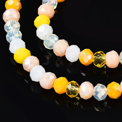 Electroplate Glass Beads Strands EGLA-T020-12D-1