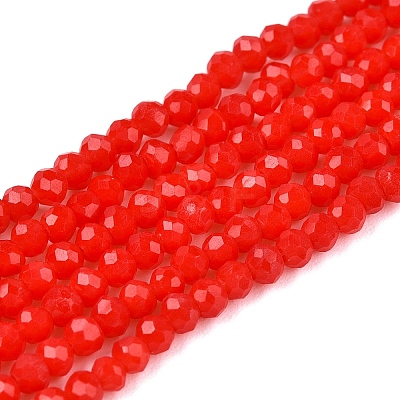 Opaque Solid Color Imitation Jade Glass Beads Strands LS-EGLA-A044-P1mm-D22-1