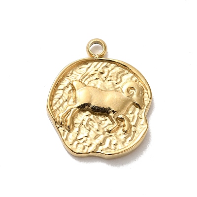 304 Stainless Steel Pendants STAS-B074-08G-03-1