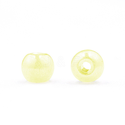 6/0 Imitation Jade Glass Seed Beads X1-SEED-N004-006-08-1
