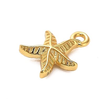 925 Sterling Silver Starfish Charms STER-U009-09G-02-1