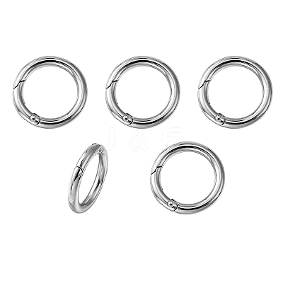 Zinc Alloy Spring Gate Rings PALLOY-YW0003-23A-1