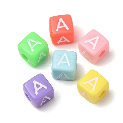 Opaque Acrylic European Beads AC-CBA7A73-01A-1