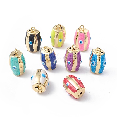 Brass Enamel Pendants KK-A176-03G-M-1