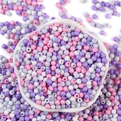 Opaque Acrylic Beads X1-OACR-H118-07B-03-1