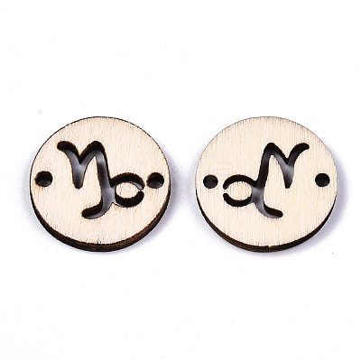 Unfinished Natural Poplar Wood Links Connectors WOOD-S045-139A-09-1
