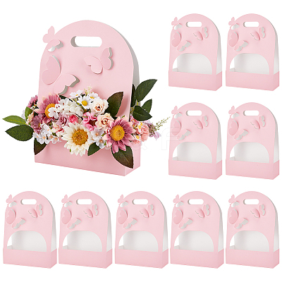 Butterlfy Paper Floral Boxes CON-WH0001-62B-01-1