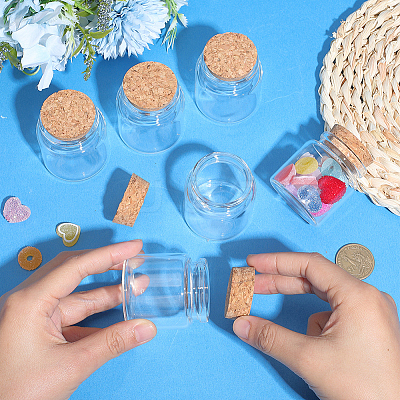Glass Jar Glass Bottles Bead Containers AJEW-SP0003-91B-1