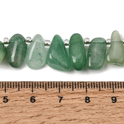 Natural Green Aventurine Beads Strands GG-CBADF20-A09-1