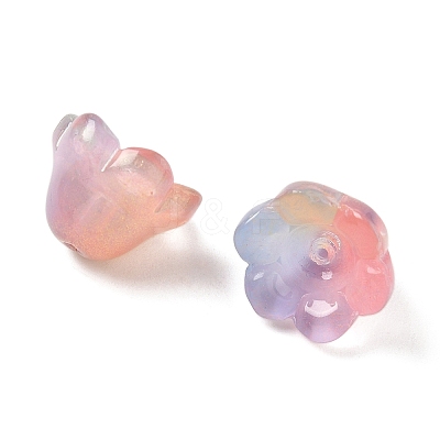Transparent Glass Beads Caps GLAA-B028-01B-1