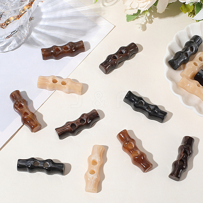 16Pcs 4 Colors Resin Buttons FIND-GF0008-25-1