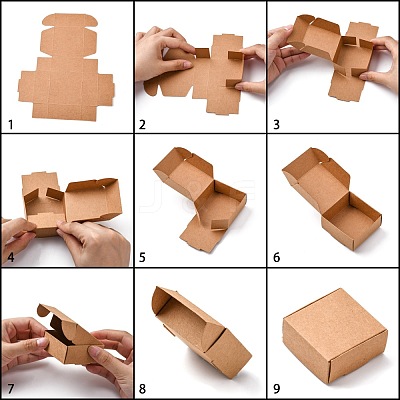 Kraft Paper Gift Box CON-K003-02A-01-1