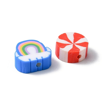 160Pcs 8 Style Handmade Polymer Clay Beads CLAY-YW0001-72-1