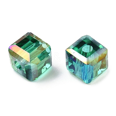 Faceted Transparent Glass Beads GLAA-E047-03B-1