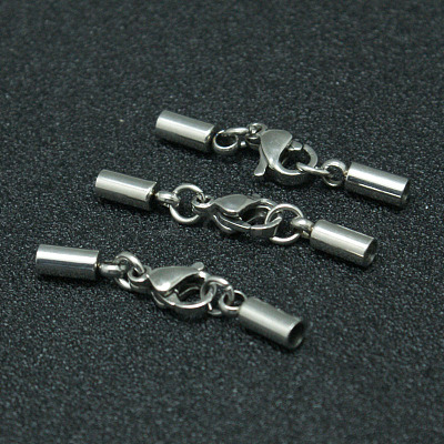 Tarnish Resistant 304 Stainless Steel Tube Cord Ends STAS-I045-49-1