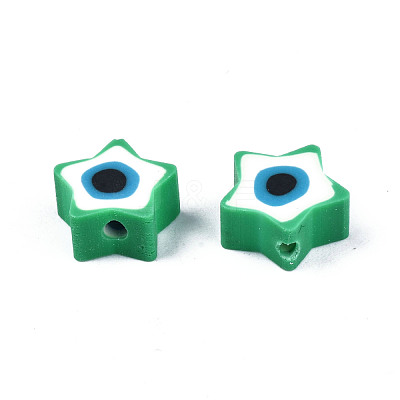 Handmade Polymer Clay Beads CLAY-T019-09-1