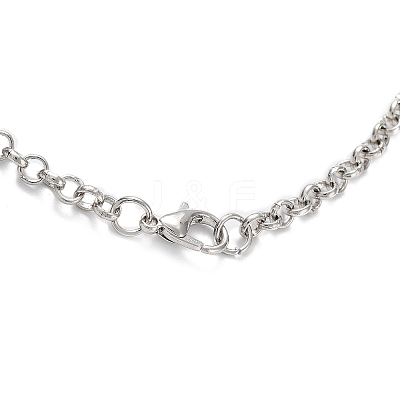 Brass Pendant Necklaces NJEW-P299-A07-P-1