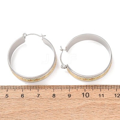 304 Stainless Steel Hoop Earrings for Women SA-CBA4160-24GP-1