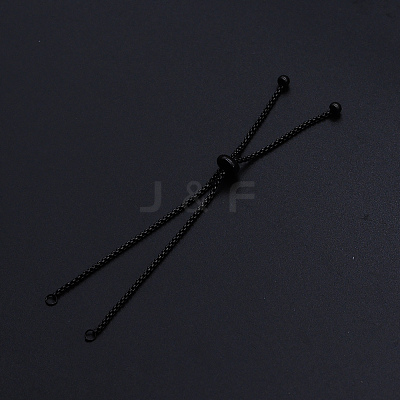 Adjustable 201 Stainless Steel Slider Bracelets Making STAS-S105-JN646-4-1