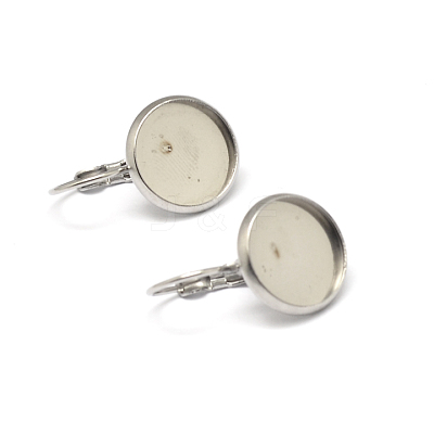 Tarnish Resistant 304 Stainless Steel Leverback Earring Findings X-STAS-K146-042-12mm-1