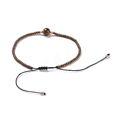 Nylon Thread Braided Beads Bracelets BJEW-JB04346-02-1