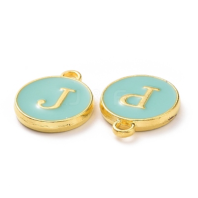 Golden Plated Alloy Enamel Charms ENAM-S118-05-M-1