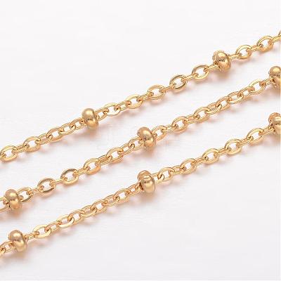 Ion Plating(IP) 304 Stainless Steel Cable Chains CHS-K004-13G-0.6mm-1