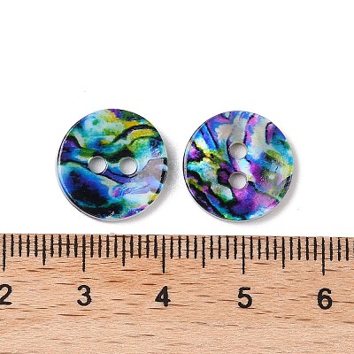 2-Hole Freshwater Shell Buttons SHEL-A004-01D-1