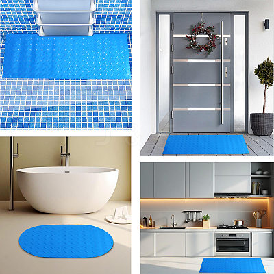Non-slip PVC Swimming Pool Ladder Mat AJEW-WH20018-231A-03-1