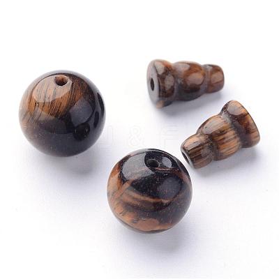 Natural Tiger Eye Buddhist Beads X-G-M011-01B-1