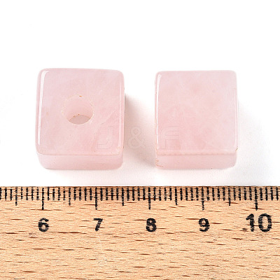 Natural Rose Quartz European Beads G-N345-07A-10-1