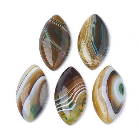 Natural Brazilian Agate Cabochons G-S295-02-1