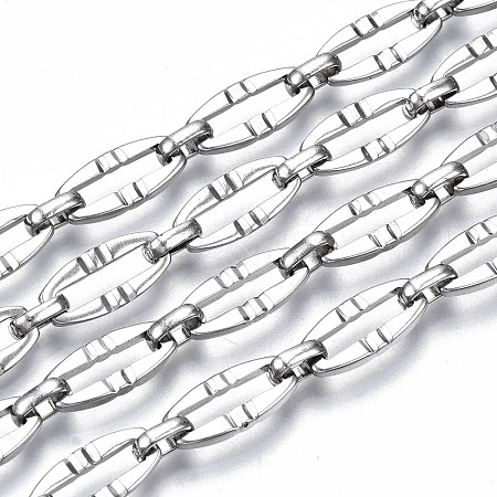 Tarnish Resistant 304 Stainless Steel Chains CHS-T003-11P-NF-1