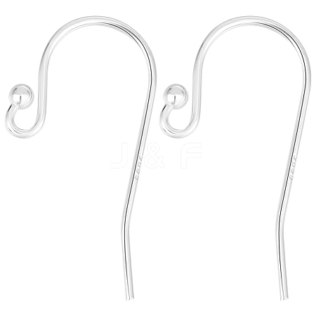 Beebeecraft 5 Pairs 925 Sterling Silver Earring Hooks STER-BBC0006-25S-1