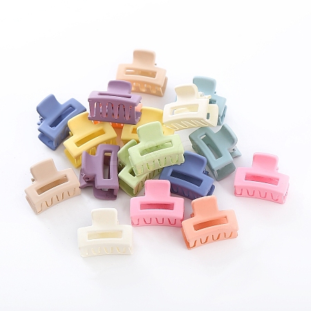 Rectangle Plastic Claw Hair Clips OHAR-P021-09A-08-1