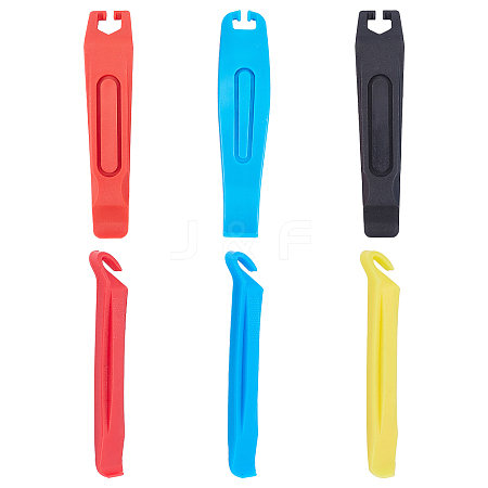 SUPERFINDINGS 6Pcs Plastic Bike Tire Lever TOOL-FH0001-25-1