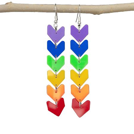 Alloy Acrylic Dangle Earrings FS-WG36A43-02-1