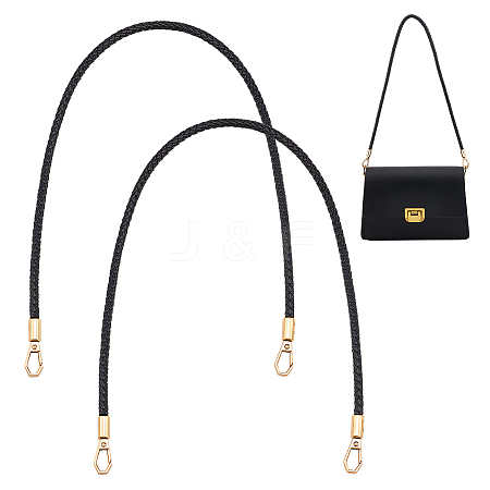 PU Imitation Leather Braided Bag Handles PURS-WH0005-96A-02G-1