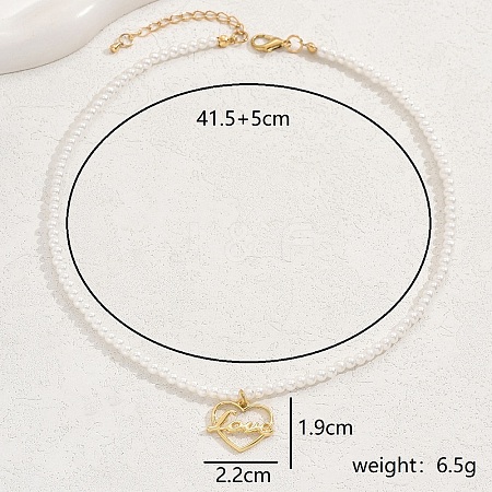 Fashionable Zinc Alloy Heart Pendant Necklaces YS5782-2-1