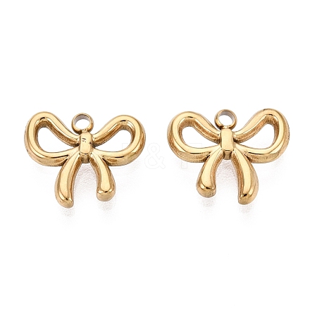 304 Stainless Steel Charms STAS-N125-25F-G-1