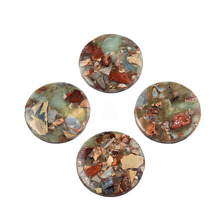 Synthetic Aqua Terra Jasper Pendants G-S329-061-1