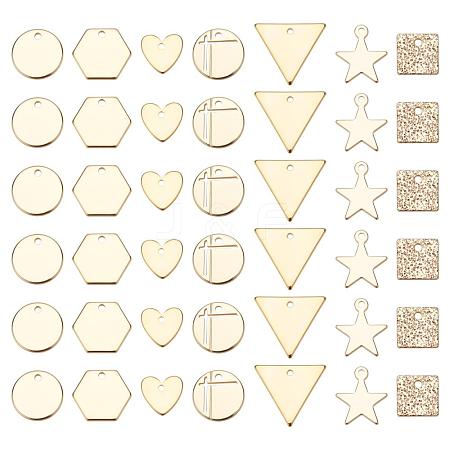 42Pcs 7 Style Brass Charms KK-PH0002-50-1
