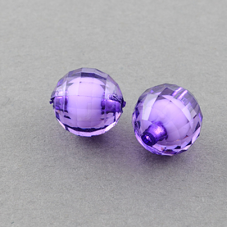 Transparent Acrylic Beads TACR-S086-10mm-10-1