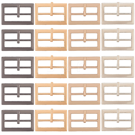 20Pcs 4 Colors Alloy Belt Buckles FIND-CL0001-36A-1