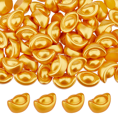 Resin Gold Ingot Mini Model DJEW-FH0001-43B-1