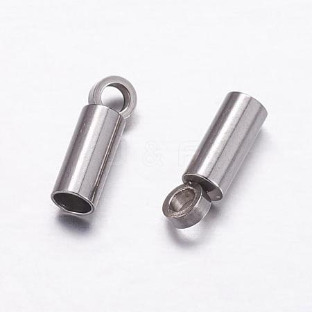Tarnish Resistant 304 Stainless Steel Cord Ends STAS-P161-05-2mm-1