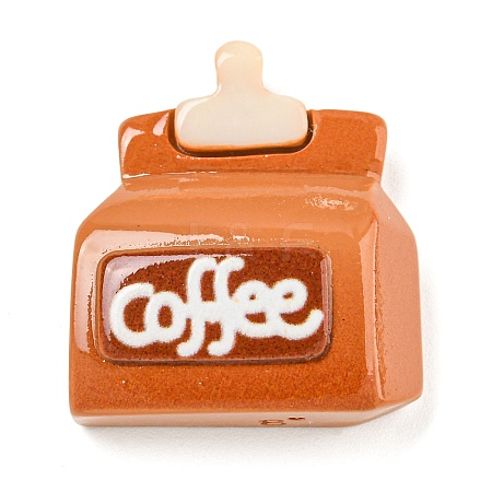 Coffee Theme Opaque Resin Decoden Cabochons RESI-M042-01C-1