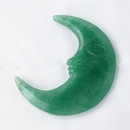 Natural Aventurine Moon Display Decorations PW-WG5DB0A-01-1